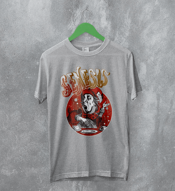 Genesis Band T-Shirt Tour Concert Genesis Shirt Scremo Dinner Tee - Sport Grey - WorldWideShirt