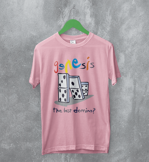 Genesis Tour T-Shirt The Last Domino Genesis Shirt Concert Music Tee - Light Pink - WorldWideShirt
