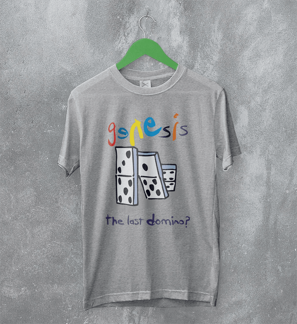 Genesis Tour T-Shirt The Last Domino Genesis Shirt Concert Music Tee - Sport Grey - WorldWideShirt