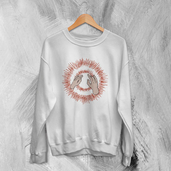 Godspeed You! Black Emperor Sweatshirt Lift Your Skinny Fists like Antennas to Heaven Shirt - White - WorldWideShirt