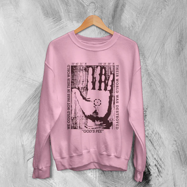 Godspeed You! Black Emperor Sweatshirt Post-Rock GY!BE Shirt God's Pee at State's End! - Light Pink - WorldWideShirt