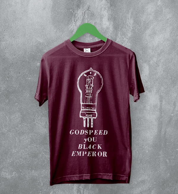 Godspeed You! Black Emperor T-Shirt Hope Drone GY!BE Shirt Post-Rock Music - Red Maroon - WorldWideShirt