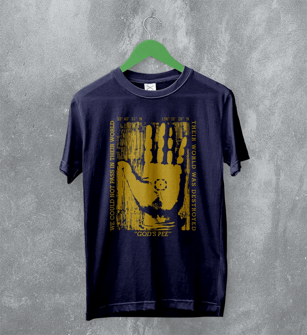 Godspeed You! Black Emperor T-Shirt Post-Rock GY!BE Shirt God's Pee at State's End! - Navy Blue - WorldWideShirt