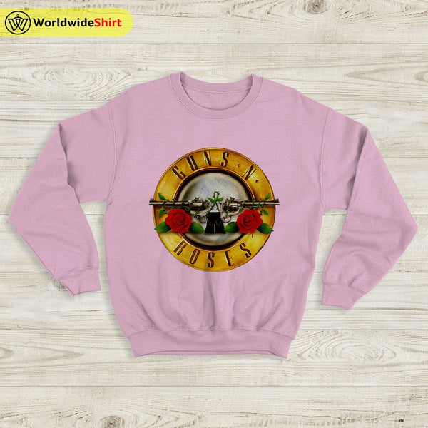 Guns N Roses Vintage Logo Sweatshirt Guns N Roses Shirt Rock Band - WorldWideShirt