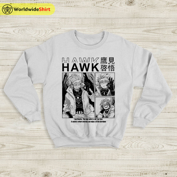 Hawk Aesthetic Sweatshirt Boku No Academia Shirt BNHA Merch - WorldWideShirt