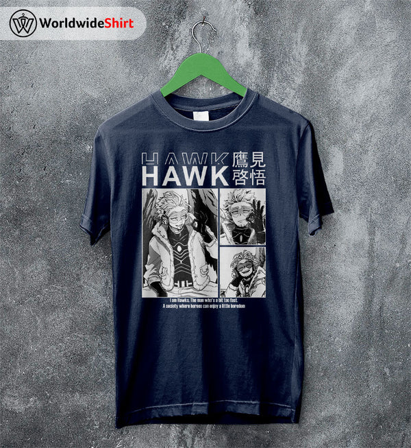 Hawk Aesthetic T-shirt Boku No Hero Academia Shirt BNHA Merch - WorldWideShirt