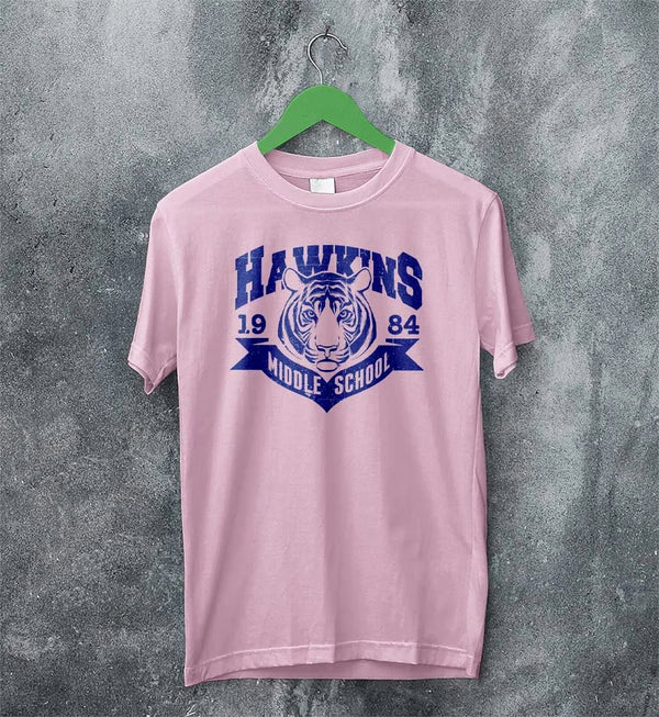Hawkins University Middle School T-shirt Hawkins University Shirt - Light Pink - WorldWideShirt