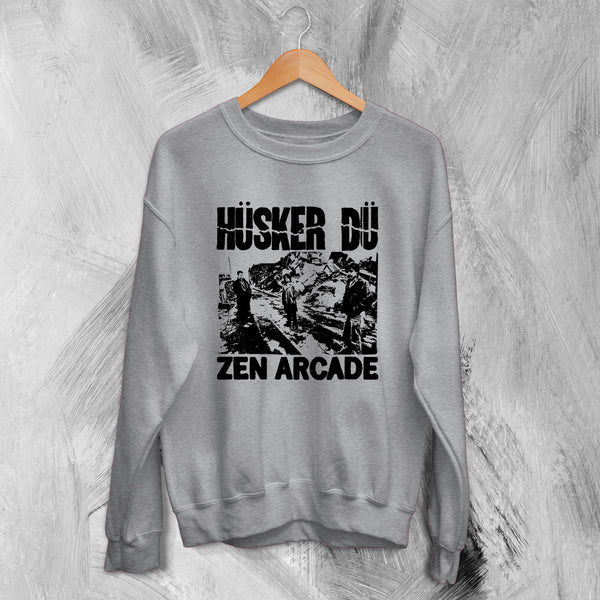Hüsker Dü Sweatshirt Zen Arcade Shirt 80s Band Sweater Rock Music Fan - WorldWideShirt