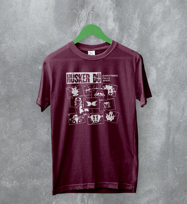 Hüsker Dü T-Shirt Everything Falls Apart Tee Vintage Band Shirt Album Art - WorldWideShirt
