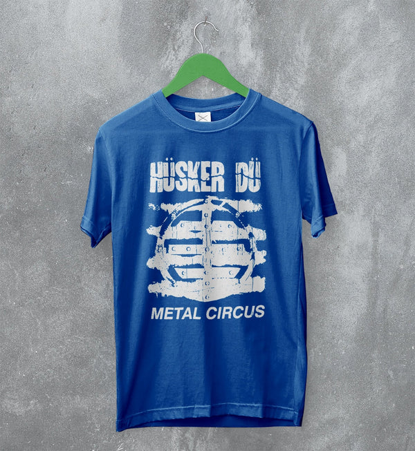 Hüsker Dü T-Shirt Metal Circus Tee Vintage 80s Band Shirt Music Merch - WorldWideShirt