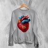Jack Off Jill 25th Anniv Sweatshirt Studio Jack Off Jill Shirt Album Artsy Tee Crewneck - Sport Grey - WorldWideShirt
