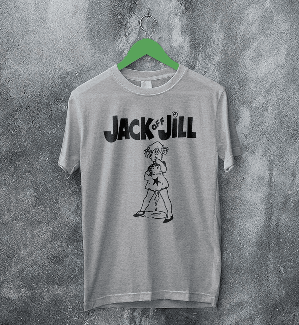 Jack Off Jill Devil Goth T-Shirt Gothic Lolita Jack Off Jill Shirt Oni Artsy Tee - Sport Grey - WorldWideShirt