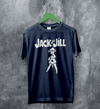 Jack Off Jill Devil Goth T-Shirt Gothic Lolita Jack Off Jill Shirt Oni Artsy Tee - Navy Blue - WorldWideShirt