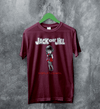 Jack Off Jill Grrrl T-Shirt Daddys Little Cannibal Jack Off Jill Shirt Goth Artsy Tee - Red Maroon - WorldWideShirt