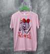 Jack Off Jill T-Shirt Goth Pink Grrrl Jack Off Jill Shirt Artsy Rock Tee - Light Pink - WorldWideShirt
