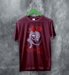 Jack Off Jill T-Shirt Goth Pink Grrrl Jack Off Jill Shirt Artsy Rock Tee - Red Maroon - WorldWideShirt