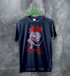 Jack Off Jill T-Shirt Goth Pink Grrrl Jack Off Jill Shirt Artsy Rock Tee - Navy Blue - WorldWideShirt