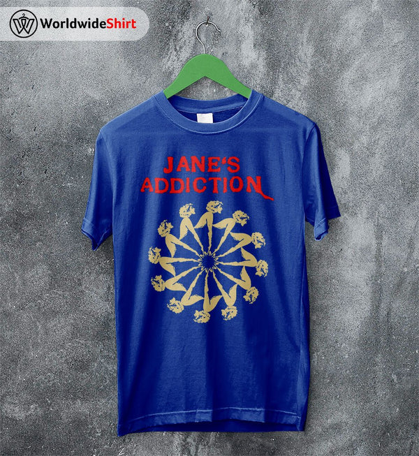 Jane's Addiction Vintage Logo T shirt Jane's Addiction Shirt - WorldWideShirt