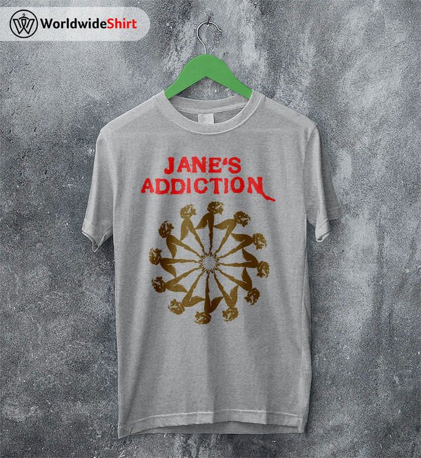 Jane's Addiction Vintage Logo T shirt Jane's Addiction Shirt - WorldWideShirt