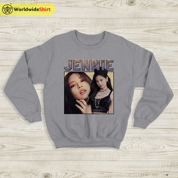 Jennie Raptee Vintage 90's Sweatshirt BLACKPINK Shirt KPOP Shirt - WorldWideShirt
