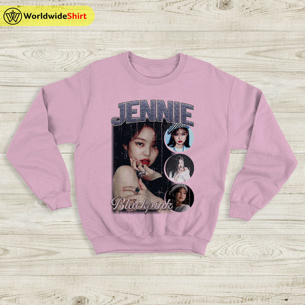 Jennie Vintage 90's Sweatshirt BLACKPINK Shirt KPOP Shirt - WorldWideShirt