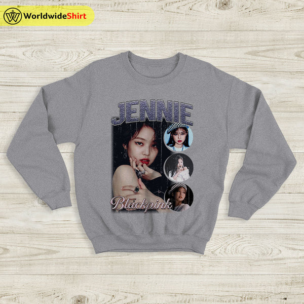 Jennie Vintage 90's Sweatshirt BLACKPINK Shirt KPOP Shirt - WorldWideShirt