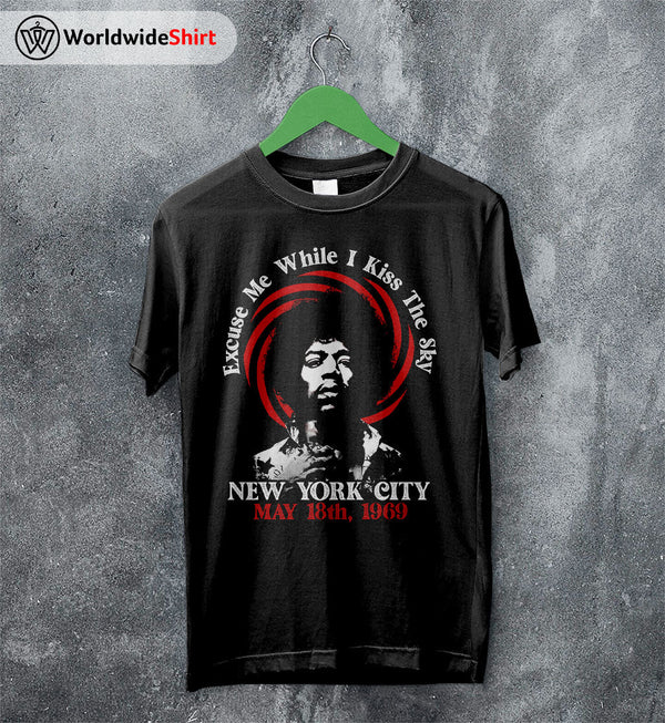 Jimi Hendrix US Tour 1969 T Shirt Jimi Hendrix Shirt Music Shirt - WorldWideShirt
