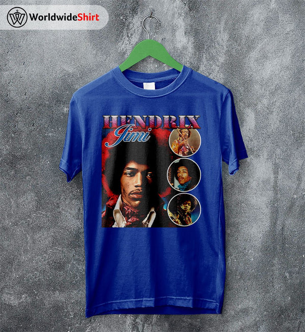 Jimi Hendrix Vintage 90's T Shirt Jimi Hendrix Shirt Music Shirt - WorldWideShirt