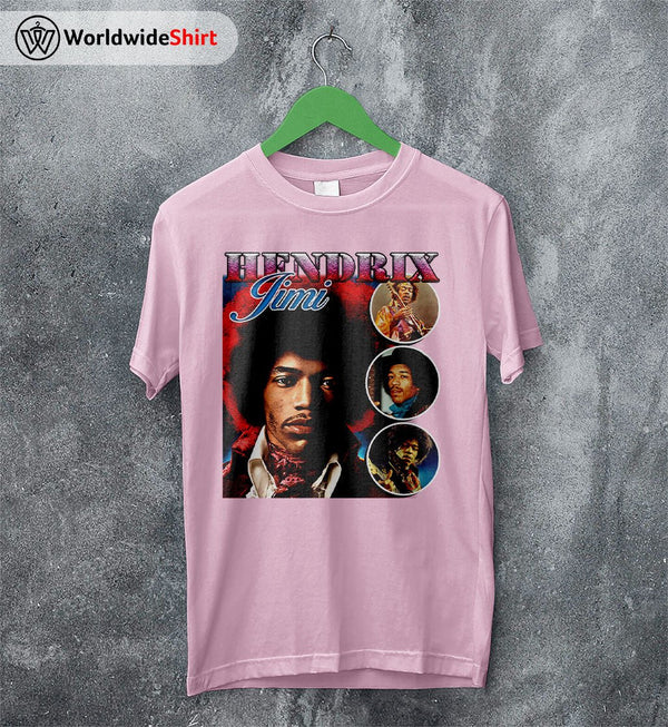 Jimi Hendrix Vintage 90's T Shirt Jimi Hendrix Shirt Music Shirt - WorldWideShirt