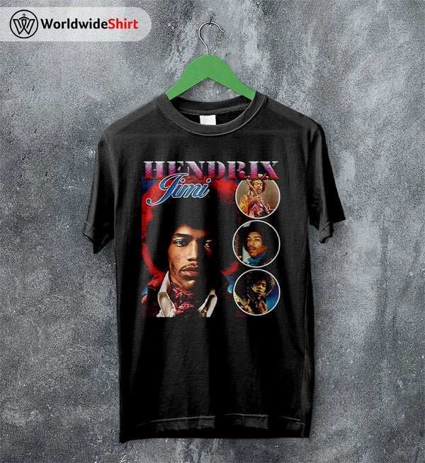 Jimi Hendrix Vintage 90's T Shirt Jimi Hendrix Shirt Music Shirt - WorldWideShirt