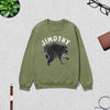 Jimothy Sweatshirt Wild Raccoon Lover Shirt Love Jimothy Animals Seattle Crewneck - Military Green - WorldWideShirt
