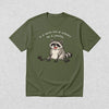 Jimothy The Raccoon T-Shirt Seattle Ordinary World Shirt Jimothy Wild Lover Tee - Military Green - WorldWideShirt