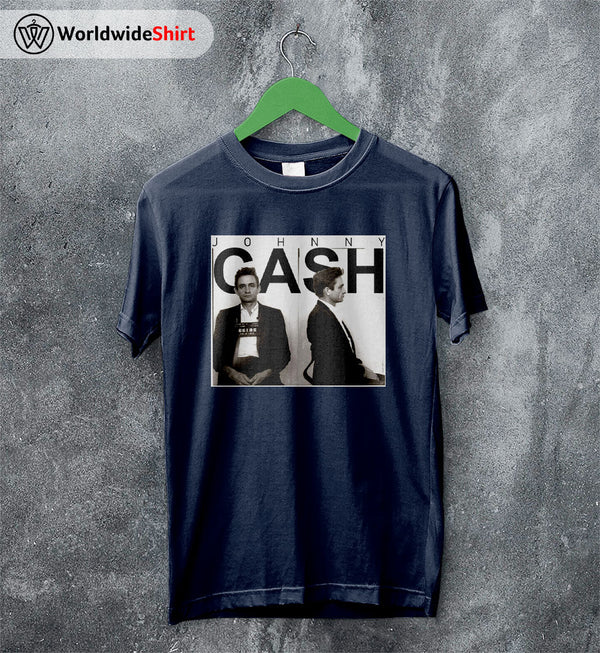 Johnny Cash Shirt Johnny Cash T Shirt Vintage Mugshot Johnny Cash Shirt - WorldWideShirt