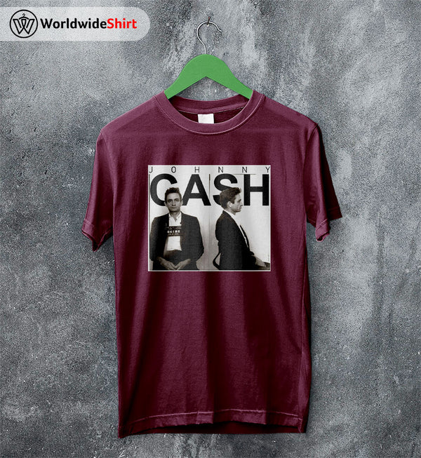 Johnny Cash Shirt Johnny Cash T Shirt Vintage Mugshot Johnny Cash Shirt - WorldWideShirt