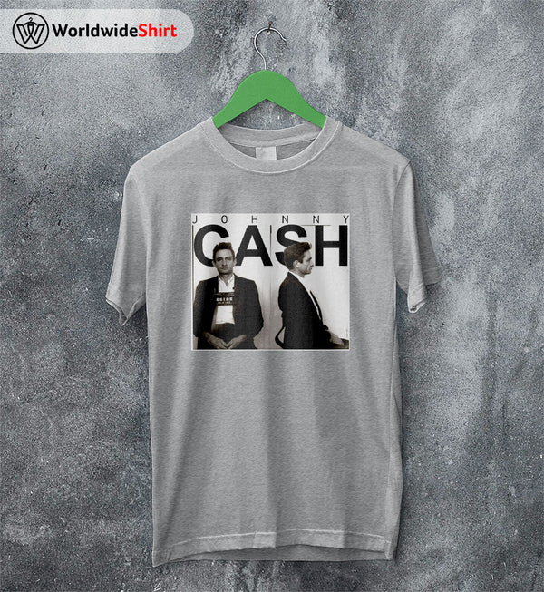 Johnny Cash Shirt Johnny Cash T Shirt Vintage Mugshot Johnny Cash Shirt - WorldWideShirt