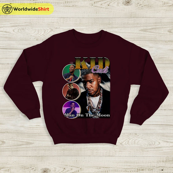 Kid Cudi Vintage 90's Sweatshirt Kid Cudi Shirt Rapper Shirt - WorldWideShirt
