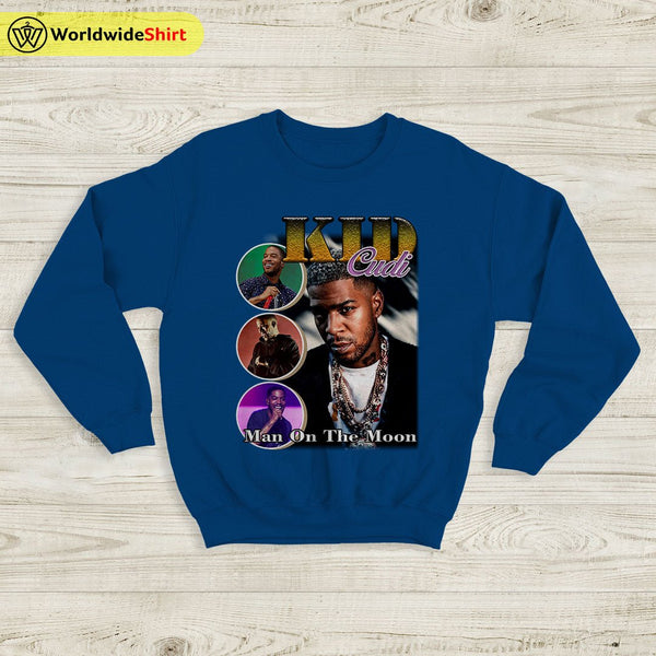 Kid Cudi Vintage 90's Sweatshirt Kid Cudi Shirt Rapper Shirt - WorldWideShirt