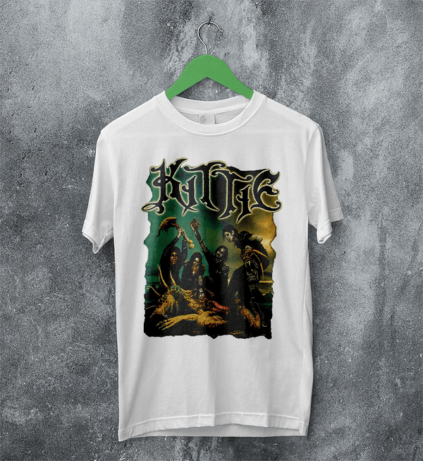 Kittie Band T-Shirt Heavy Metal Kittie Shirt Metalcore Music Girl Band Tee - White - WorldWideShirt