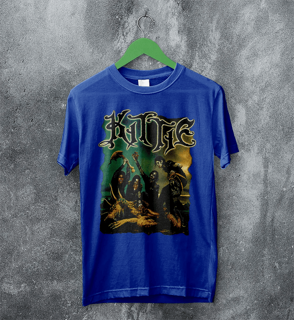 Kittie Band T-Shirt Heavy Metal Kittie Shirt Metalcore Music Girl Band Tee - Royal Blue - WorldWideShirt