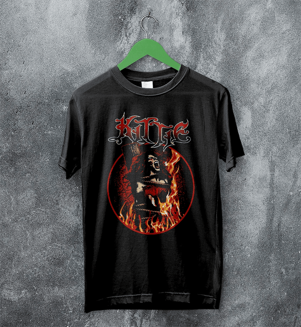 Kittie Female Band T-Shirt Metalcore Girl Kittie Band Shirt Heavy Metal Music Tee - Black - WorldWideShirt