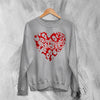 Kittie Love Logo Sweatshirt Metalcore Kittie Band Shirt Love Heavy Metal Crewneck - Sport Grey - WorldWideShirt