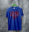 Kittie Love Logo T-Shirt Metalcore Kittie Band Shirt Love Heavy Metal Tee - Royal Blue - WorldWideShirt