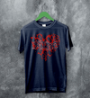 Kittie Love Logo T-Shirt Metalcore Kittie Band Shirt Love Heavy Metal Tee - Navy Blue - WorldWideShirt