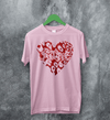 Kittie Love Logo T-Shirt Metalcore Kittie Band Shirt Love Heavy Metal Tee - Light Pink - WorldWideShirt
