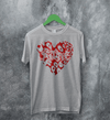 Kittie Love Logo T-Shirt Metalcore Kittie Band Shirt Love Heavy Metal Tee - Sport Grey - WorldWideShirt