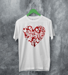Kittie Love Logo T-Shirt Metalcore Kittie Band Shirt Love Heavy Metal Tee - White - WorldWideShirt