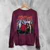 Kittie Member Sweatshirt Photo Kittie Band Shirt Heavy Metalcore Female Band Crewneck - Red Maroon - WorldWideShirt