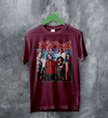 Kittie Member T-Shirt Photo Kittie Band Shirt Heavy Metalcore Female Band Tee - Red Maroon - WorldWideShirt