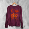 Kittie Oracle Fire Sweatshirt Alum Kittie Band Shirt Heavy Metalcore Concert Crewneck - Red Maroon - WorldWideShirt
