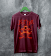 Kittie Oracle Fire T-Shirt Alum Kittie Band Shirt Heavy Metalcore Concert Tee - Red Maroon - WorldWideShirt